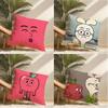 Anime Comedy Food Apple And O-Onion Pillow Case Pillowcase, Double-Sided Printed, Sofa Cushion, Bedroom Headboard Pillow
