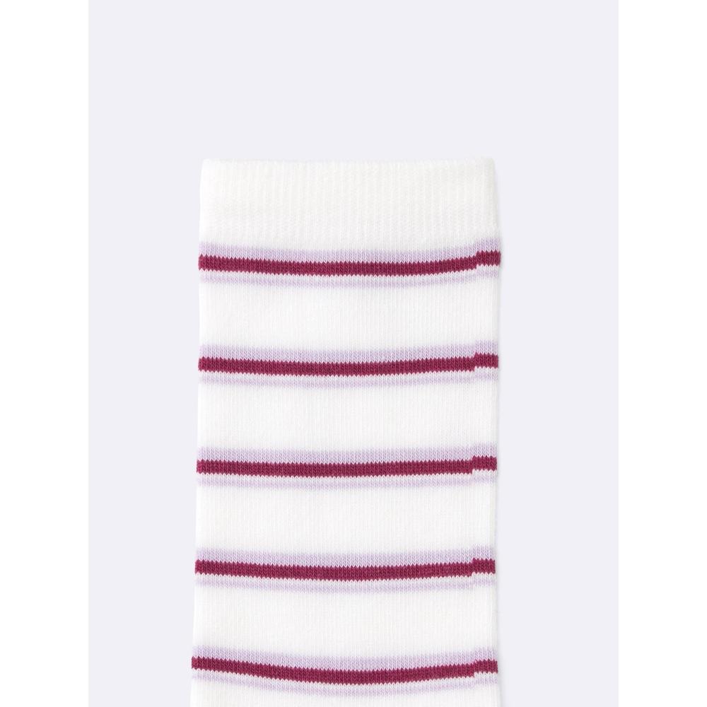 Gu By Uniqlo Crew Socks  Border 