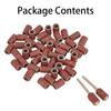 50x 320 Grit Drum Sanding Bands Sleeves + 2 Pcs Mandrels Sandpaper Rotary Tool