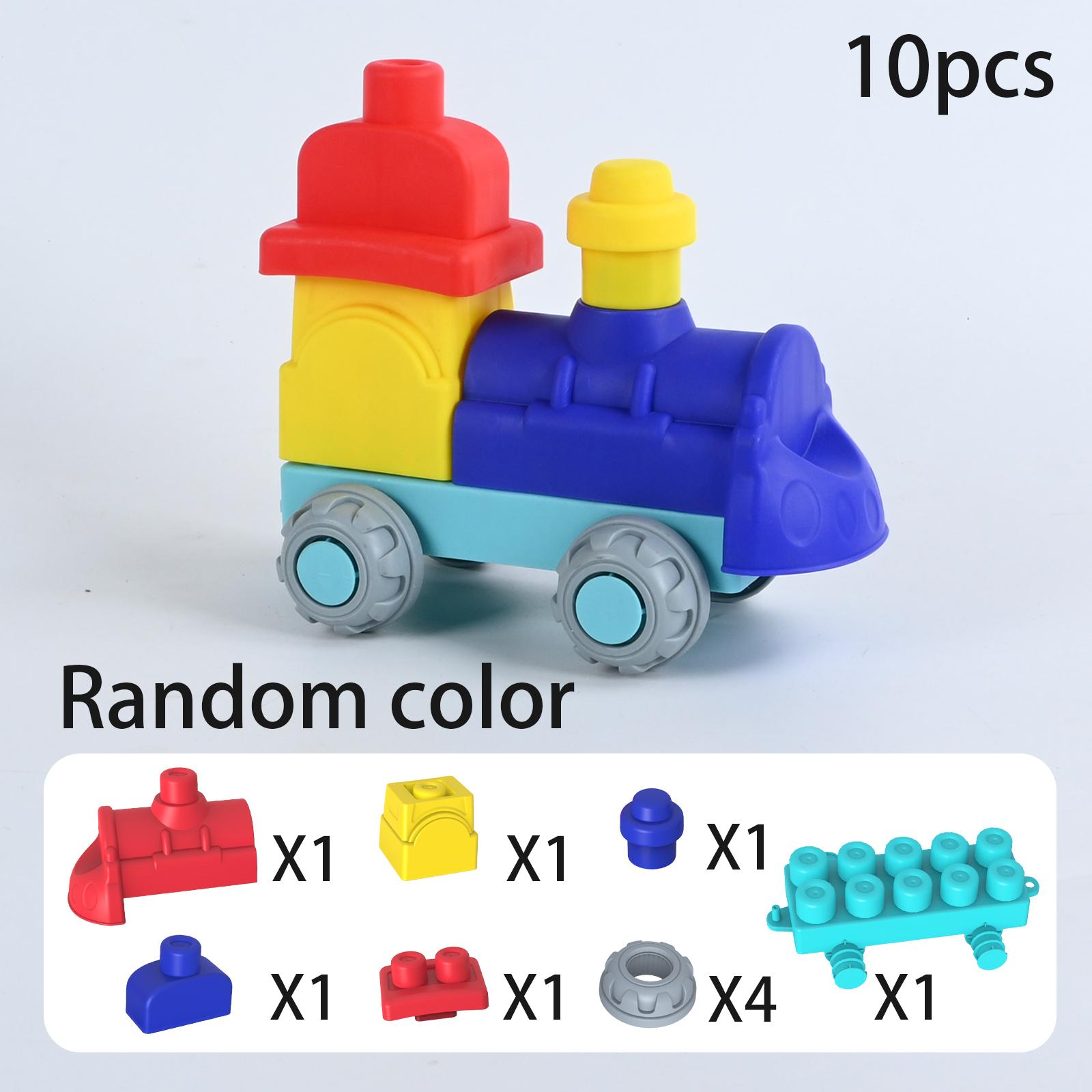 

Мягкая резина, крупный блок частиц, детская игрушка в сборе для мальчиков и девочек, головоломка для детей 1 года, крупный блок частиц