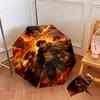 1PC Attack Titan  Automatic Umbrella - Suitable Travel Outdoor Portable Umbrella Birthday Gift Daily Essentials