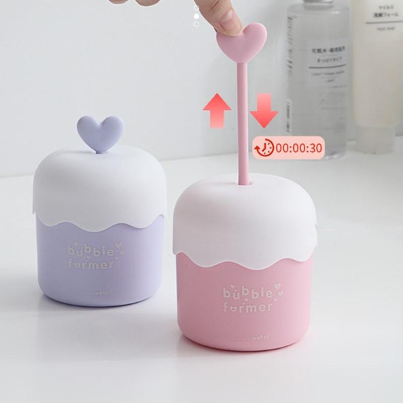 Portable Foaming Cup Bubble Foamer Facial Cleanser Foaming Cup Body Wash Bubble Maker Facial Cleansing Tools