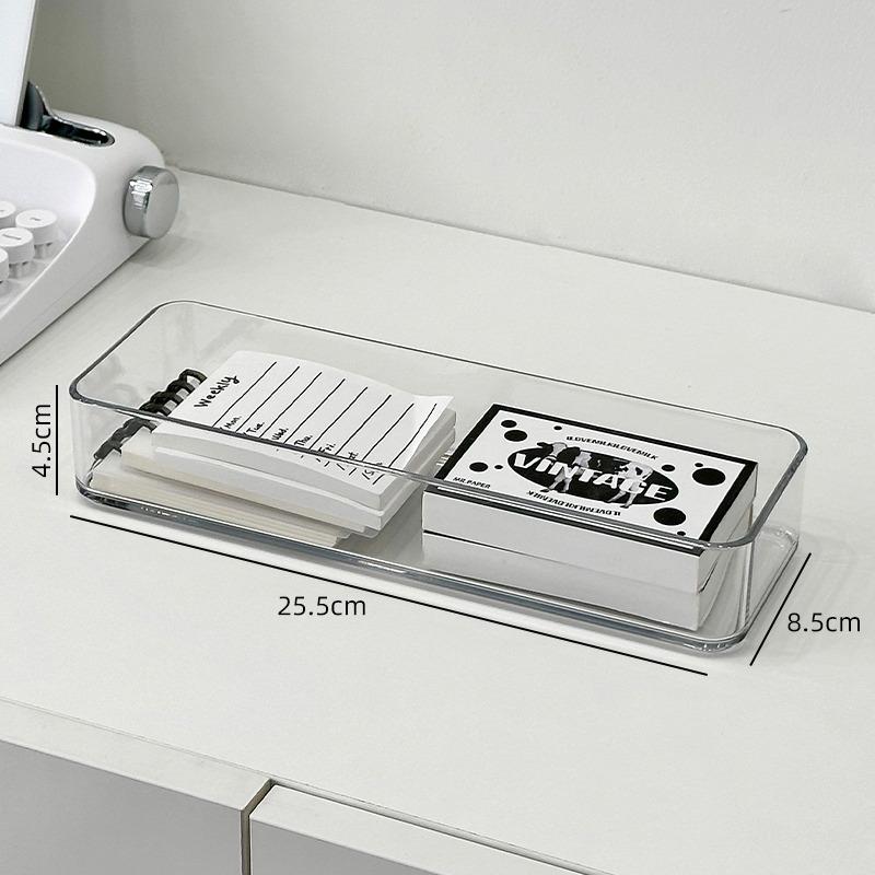 Drawer Partition, Built-In Storage Box, Desk, Stationery, Acrylic, Transparent Desktop, Cosmetics, Sundries, Sorting Storage Box.