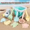 Children's 11-Piece Beach Sand Play Set - Folding Bucket and Shovels