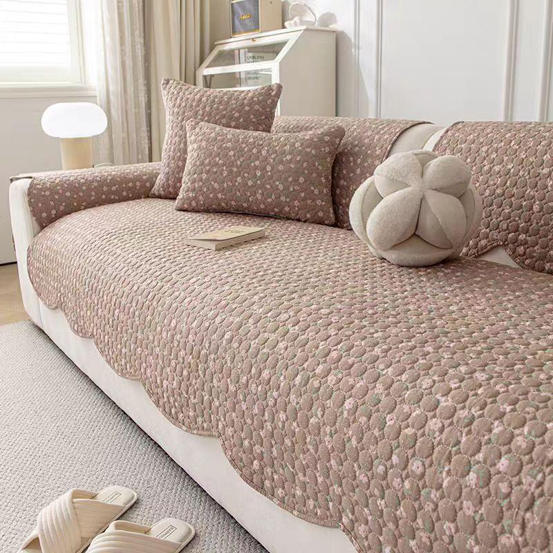 

1PC Pastoral Style Sofa Mat Anti-cat Scratch All-season Universal Sofa Backrest Towel Anti-slip Dustproof Mat Home Textiles 90X70CM