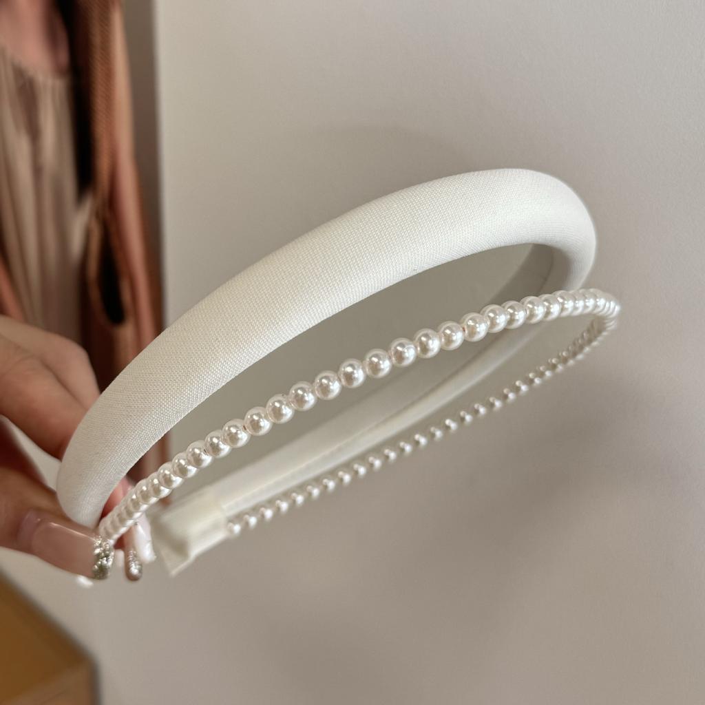 Hair Band Accessories for Women Girl Headband Yoga Korean Sweets Popular Leading Fashion Makeup Hoop Kpop Pearl Vintage Designer