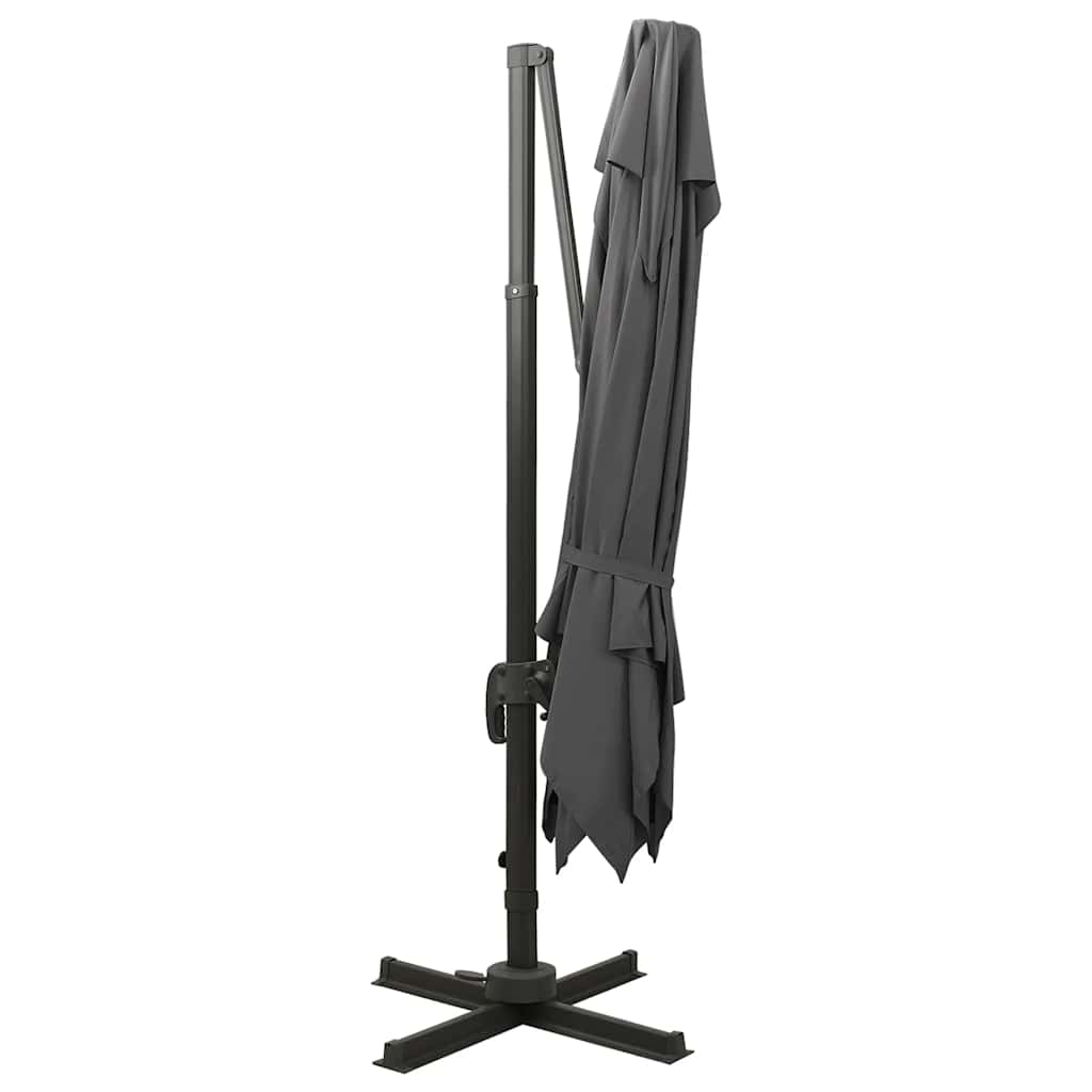 Umbrella with Ventilation 300 X 300 Cm Anthracite