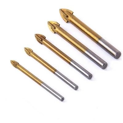 Juego de 5 Brocas para Vidrio de 5-12 mm Adecuado Para Escariar y Desbarbar Paredes, Azulejos, Vidrio, Metal, Mármol y Madera.