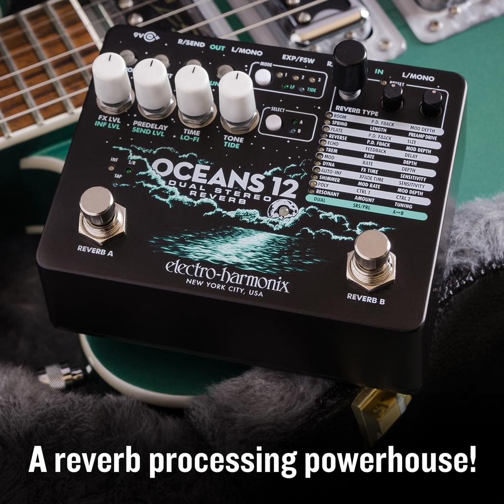12 Dual Stereo Reverb reverb electro-harmonix/OCEANS Electro-Harmonix