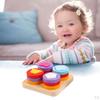 Wooden Stacking Toys Building Geometric Stacker Toddler Learning Educational