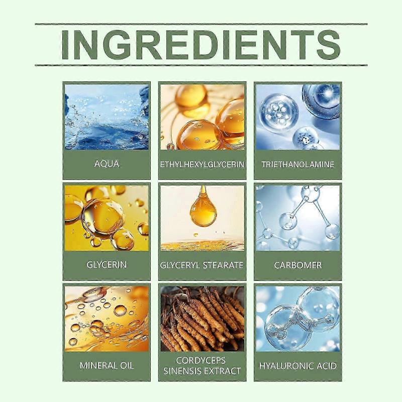 Revitalizing Eye Cream for Anti-Wrinkle, Brightening & Hydration - Firming, Rejuvenating Formula with Hyaluronic Acid & Cordyceps Extract - Reduces Fi