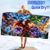 Dragon Print Beach Towel, Large Soft Quick Dry Towel for Beach Camping Swimming