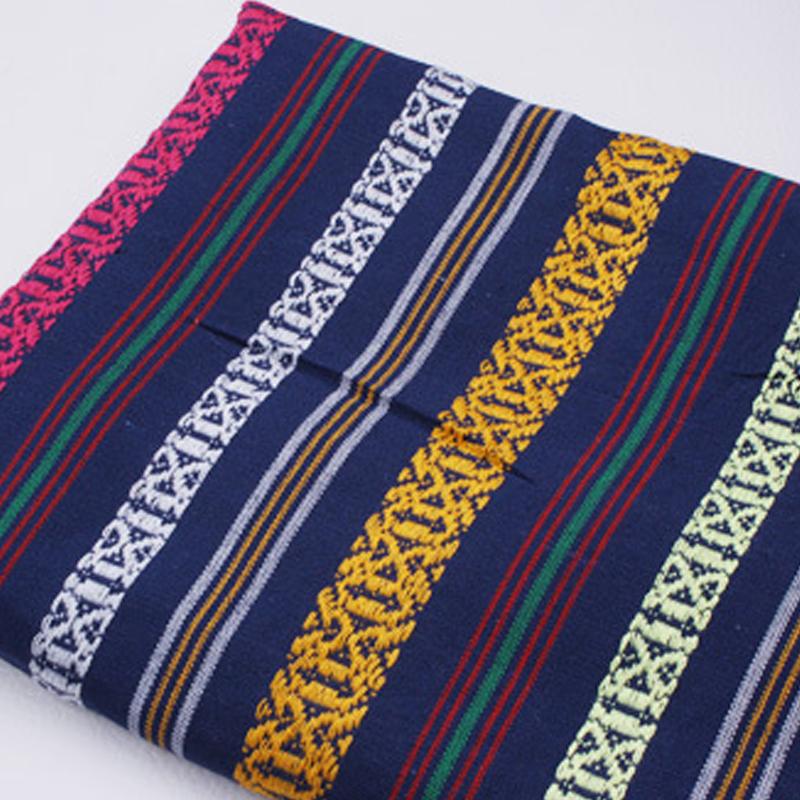 100x150cm Ethnic Style Cotton Linen Fabric Textile Patchwork Sofa Cover Pillow Hotel Bar Tablecloth Curtain Decor Craft