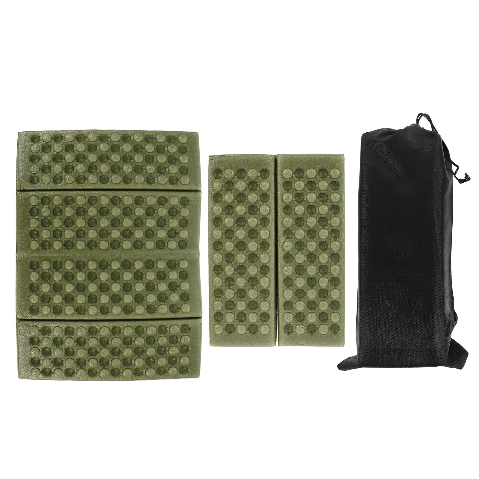 

2Pcs Portable Folding Picnic Mat Xpe Material Thicker Wider Durable Long Service Life Unique Design for Camping Yoga зелений