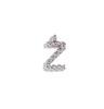 MamacitaSlay 316L Stainless Steel Mini Twisted 26 Initial Letters Charms DIY Necklace Bracelet Earrings Silver Color Accessories