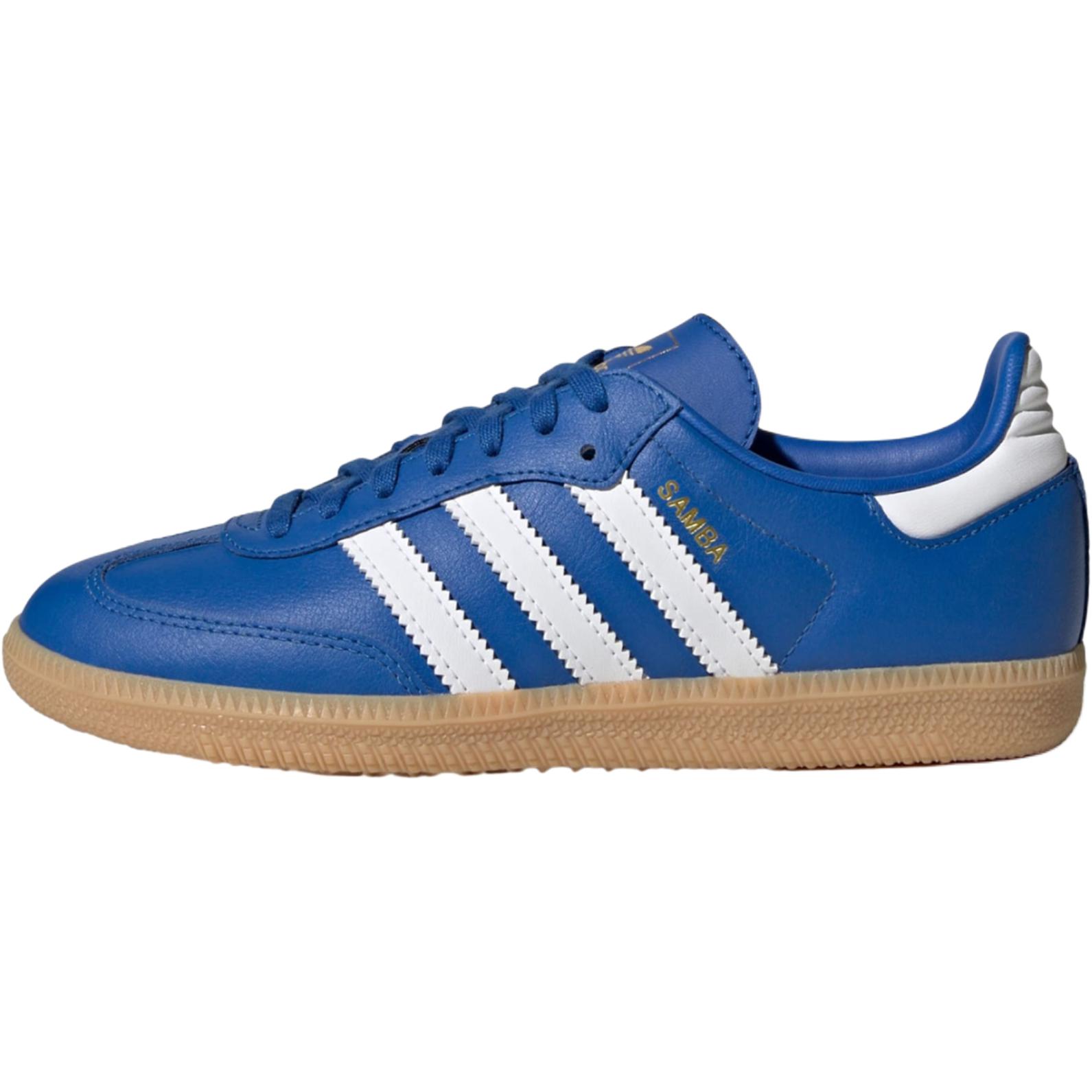Adidas Originals SAMBA OG Leather, Suede Low top Kids Skateboarding Shoes Blue Teenagers JQ2854 36⅔