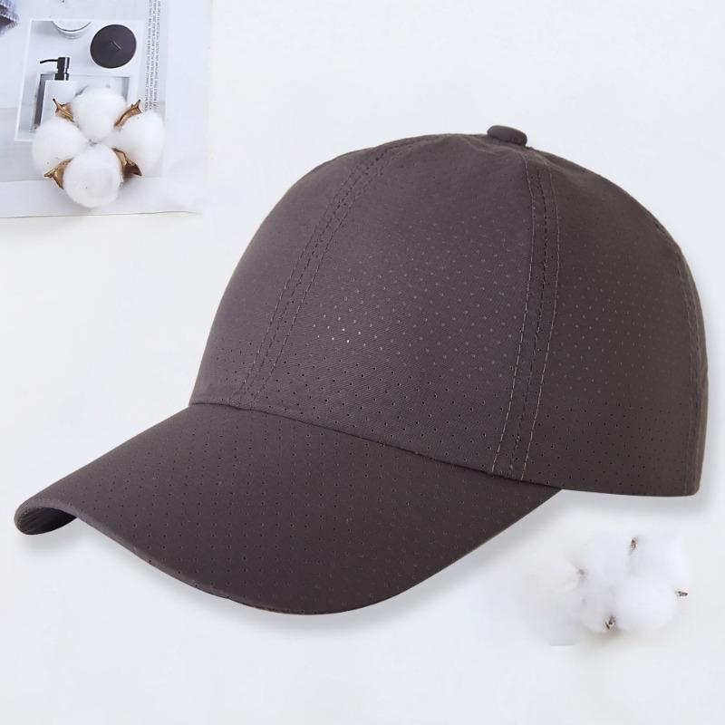 Summer laser punching breathable mesh quick drying baseball cap men's and women's leisure sun protection outdoor sun hat