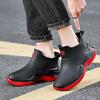 Trendy Men's Waterproof Rubber Rain Boots - Non-slip, Thickened, Sports Style  