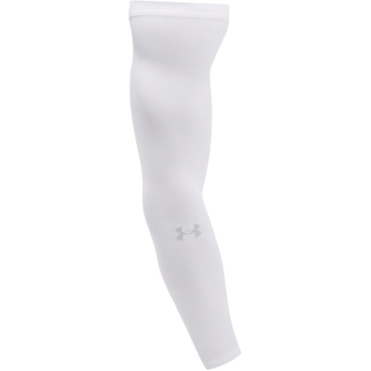 Рукава Under Armour из нейлона для защиты от солнца, унисекс, белые, 1387745-100 L/XL