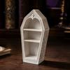 Tiered Display Stand for Crystals Gothic Coffin-Shaped Jewelry Storage Box 3D Printed Mini Casket Ring Halloween Home Decor Accessories Trinket