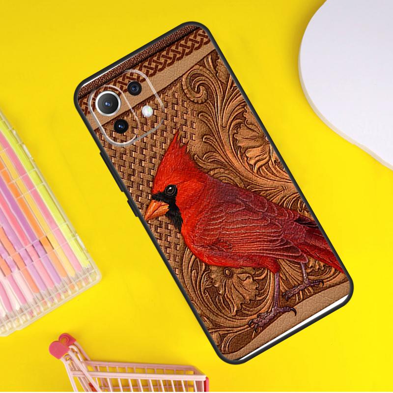 

Cardinal Red Bird Cover For Xiaomi 13 14 Ultra 11T 12T 13T 14T Pro POCO X7 Pro X3 X5 F3 F5 F6 M6 X6 Pro Case POCO F5