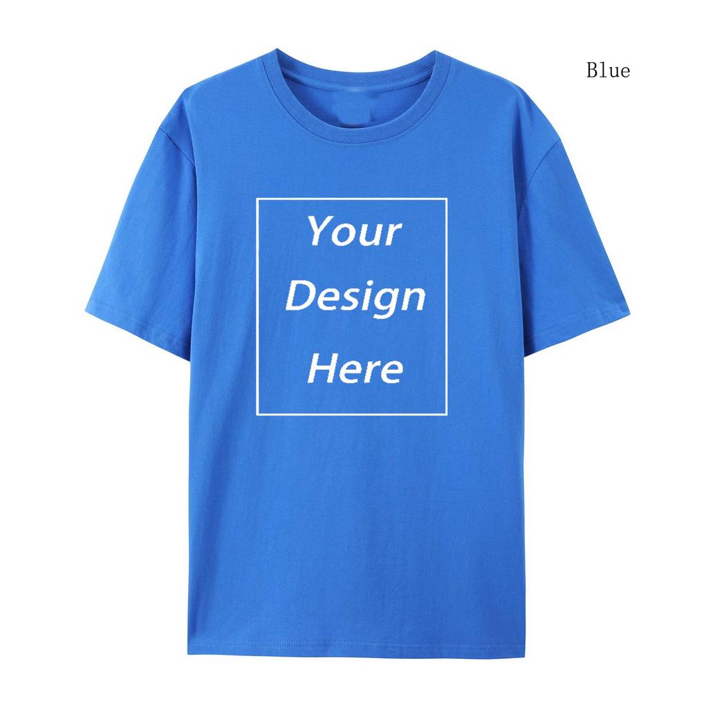 Design Your Logo T- shirt DIY021 Vintage Couple T-Shirts Street Retro Punk T Shirt Women Customize Pattern Cotton Short Sleeve