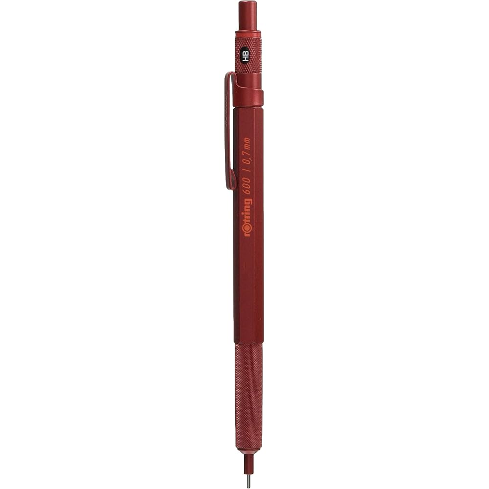Rotling 600 Mudder Red Mechanical Pencil 0.7mm Knock Type 2119973 RoTring Mechanical Pen Premium ...