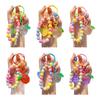 Fruit Pendant Keychain Colorful Beads Keychain Cute Transparent Fruit Bag Backpack Purse Charm Gift for Women Girls Teens