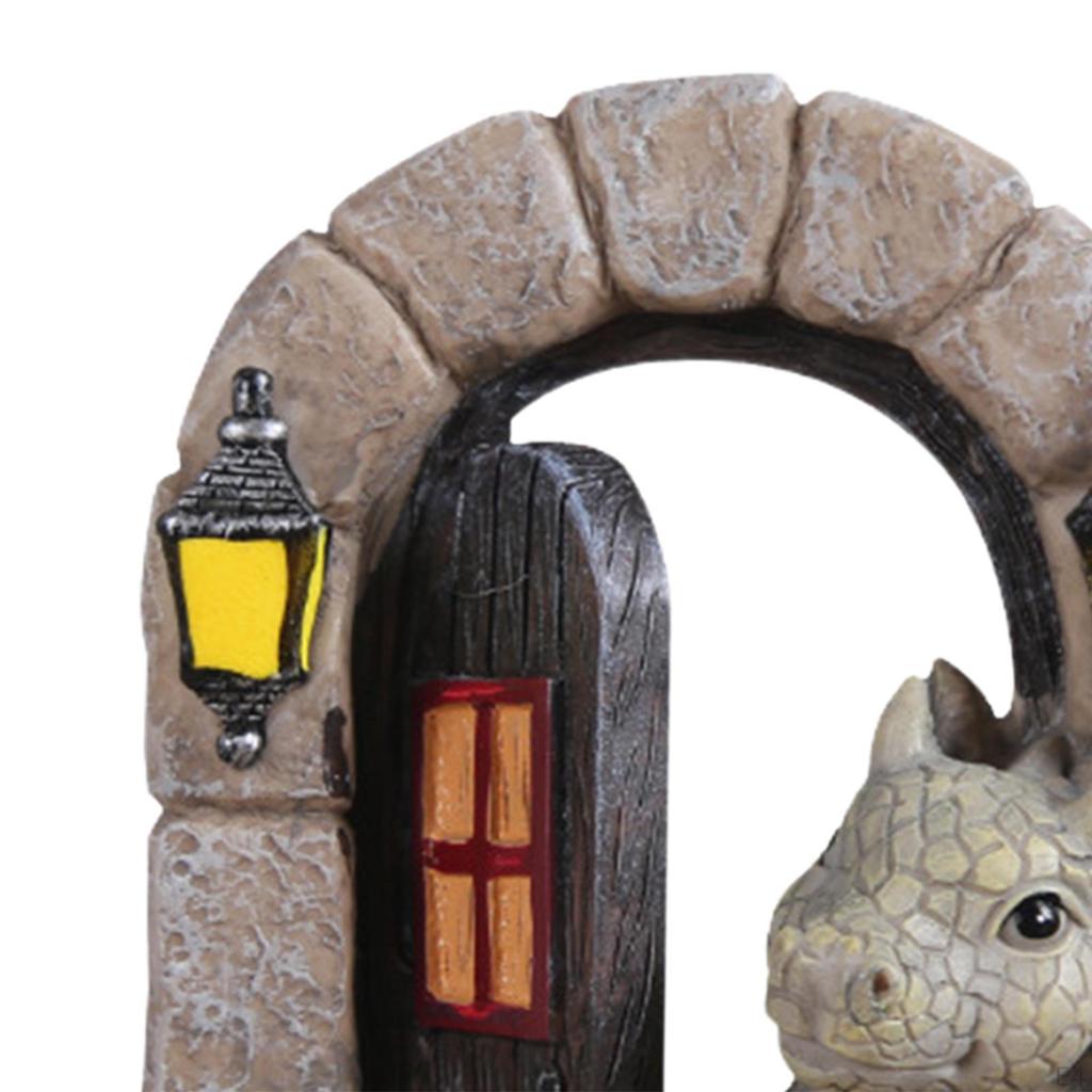 Courtyard Dragon Sculpture Garden Statue Figurine Modern Lovely Decorative Wall