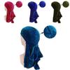 Tüm Mevsimler İçin Nefes Alabilen Türban Şapkalı Lüks Unisex Kadife Bandana Şapka