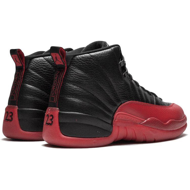 Air Jordan 12 Retro Flu Game 2016 Scarpe da Uomo Nero nero varsity-red 130690-002
