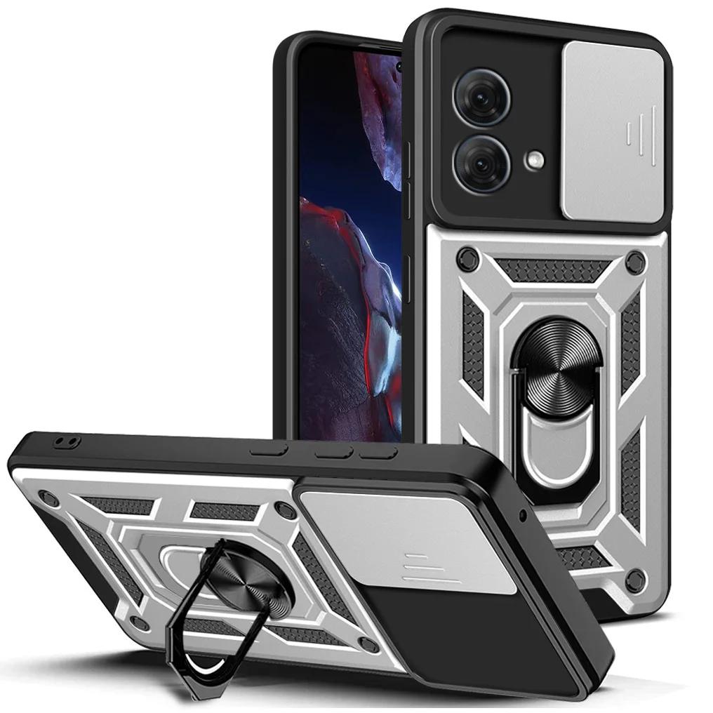 

Для Motorola Чехол G84 G54 G14 E13 G73 G53 G13 G23 E22 G62 G32 G22 G52 G60 G30 G10 G51 Магнитный держатель для кольца Защитная крышка For Moto G62 5G серебряный