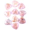 Natural Rose Quartz Heart-Shaped Crystal Gemstone - 2cm Polished Palm Stone