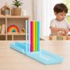 Jeux d'empilement et de tri de couleurs 1/2 ensembles, Jeu de puzzle d'empilement d'anneaux arc-en-ciel pour enfants et adultes, Jeu de société Défi d'empilement pour les soirées en famille, Fêtes
