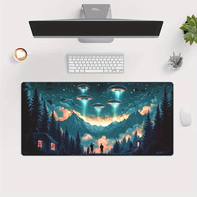 Pc Science Fiction Night Mousepad Keyboard Gaming Accessories Mouse Mat Office Computer PC Gamer Laptop Desk Mat