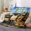 Sheep Adventure Village Flannel Blanket Super Soft Warm Cozy Blanket For Sofa Bed Office Travel Allseason Home Decor Gift