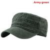 Washed Cotton Patrol Cap Unisex Retro Flat Top Cadet Hat Breathable Adjustable Casual Streetwear Outdoor Sports Sun Hat For Men