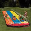 Three-Person Water Slide: Outdoor Lawn Sprinkler Toy & Inflatable Surfboard Set for Kids