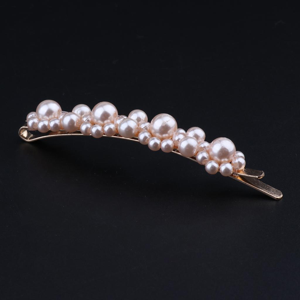 Buy Vintage Beaded Pearls Floral Hair Clips Barrettes Accessories Red L