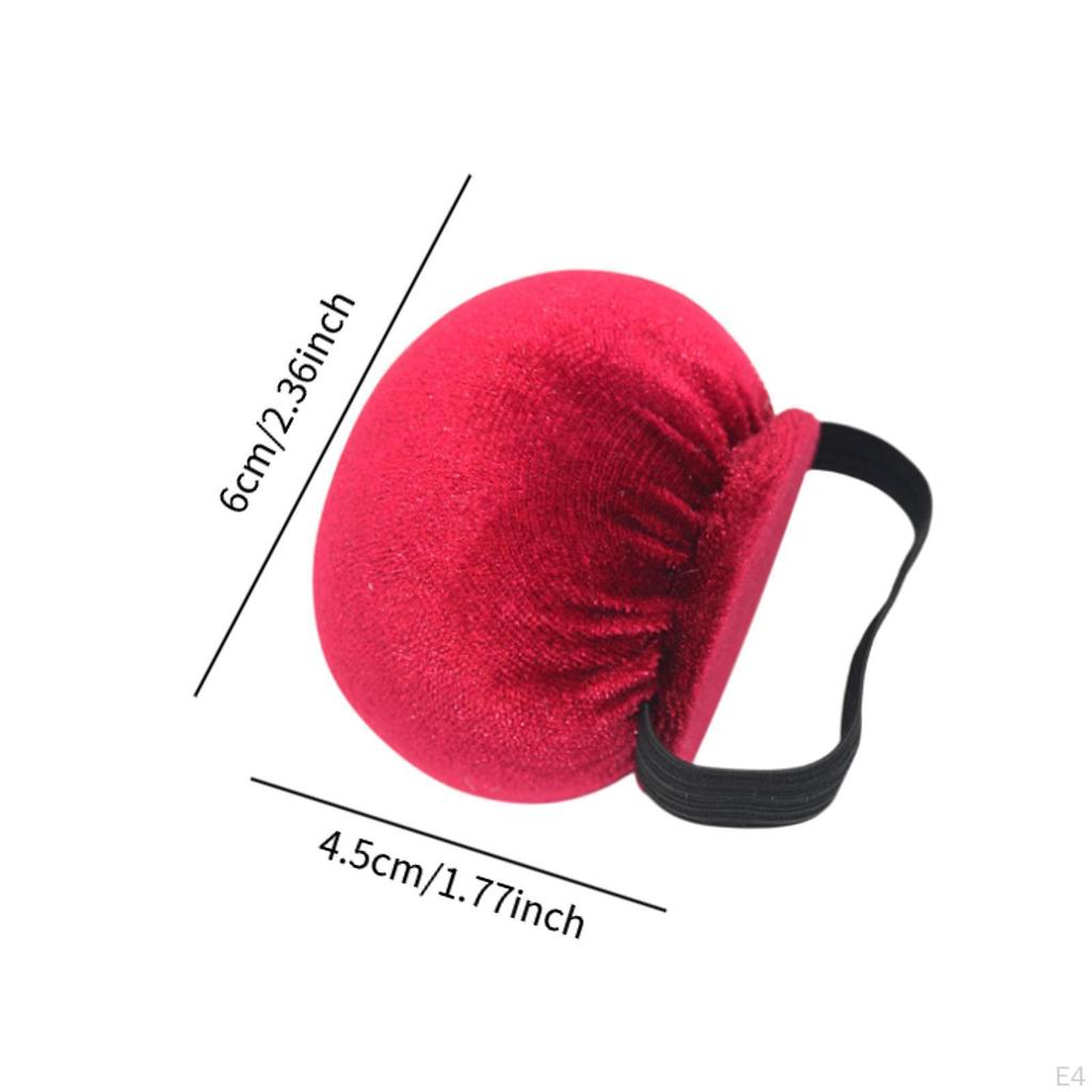 Round Pin Cushion for Wrist with Elastic Strap Sewing And Embroidery