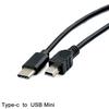 Usb Type-C To Mini Usb Cable Usb-C Male To Mini-B Male Adapter Converter