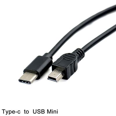 Cable USB Tipo C a Mini USB Adaptador Convertidor USB-C Macho a Mini-B Macho