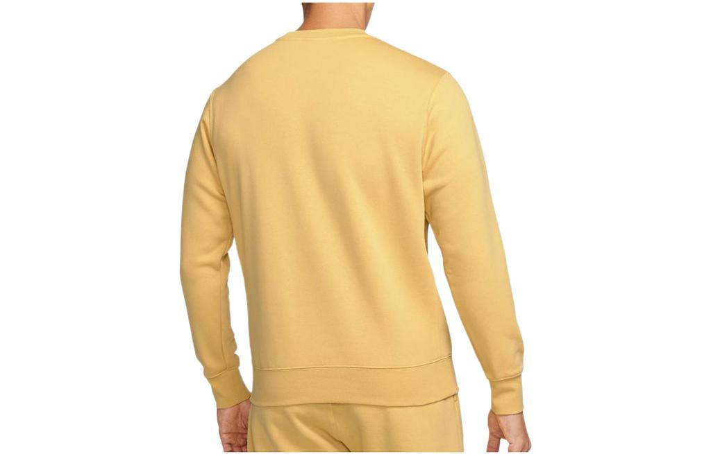 Nike Sweatshirts Men's Yellow Crew Neck Moderate Regular BV2663-700