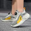 Kids' Rotating Buckle Sneakers Breathable Mesh Platform Non-slip Casual Sports Shoes