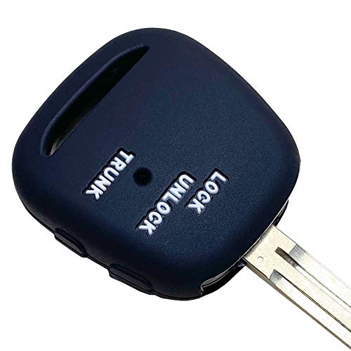 

[ИКТ] (Для автомобилей Toyota) Силиконовый чехол для бесключевых ключей, черный, 2 боковые кнопки / Vitz/Wish/Estima/Corolla/Probox и т.д.. Специально разработано для