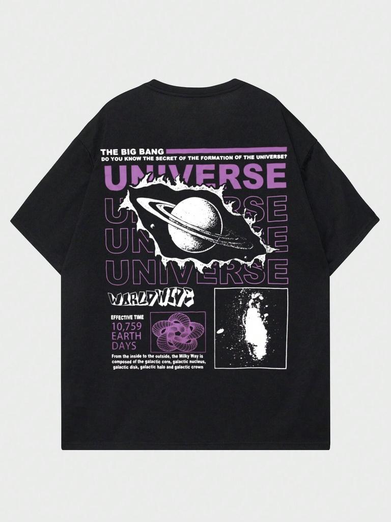 The Secret Of The Big Bang In The Universe Men T Shirts Summer Cotton T-Shirts Breathable Loose Clothes Hip Hop Street Tees