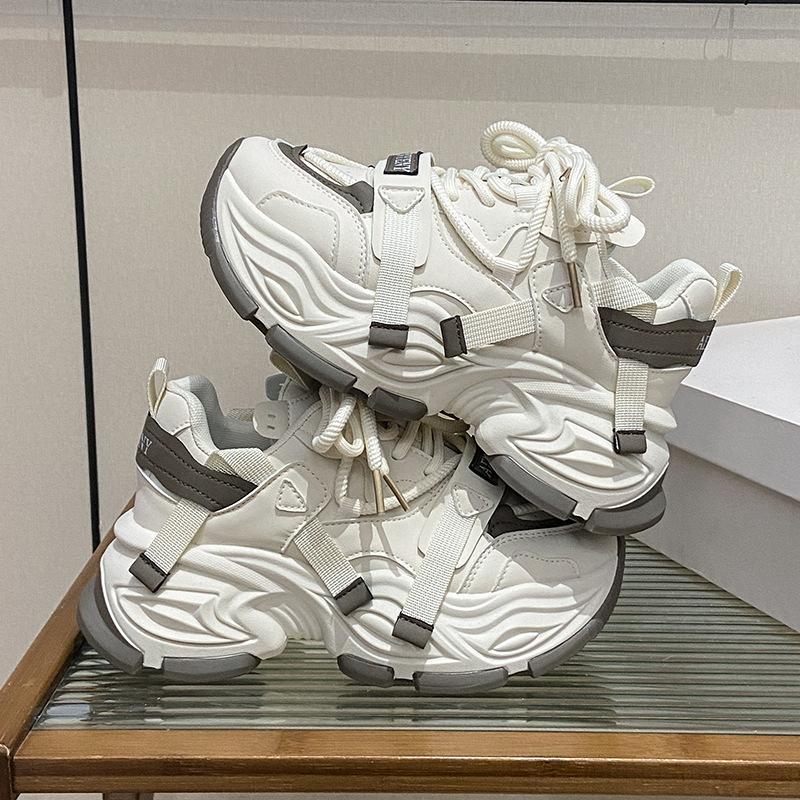 

Корейская версия кроссовки на толстой подошве ** папины кроссовки женские 2025 весна **** кроссовки повседневная обувь FB9961 40 коричневый