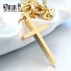 Beier 316L Stainless Steel Men's Cross Pendant Necklace High Quality Chain Fashion Jewelry Gift