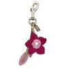 Flower Motif Key Ring Purple