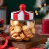1Pcs Nut Jar Grain Storage Box Storage Tank Christmas Jar Biscuit Box Home Furnishing Candy Box